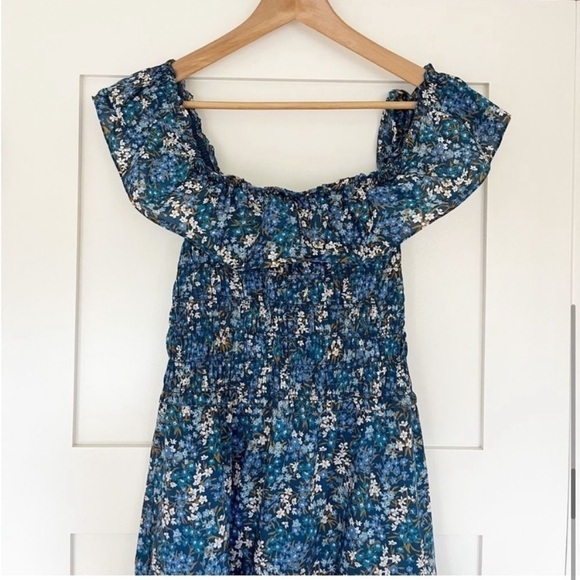 𝅺SEA New York Lissa Liberty Ruffled Floral-Print Cotton-Voile Midi Dress - Picture 7 of 10